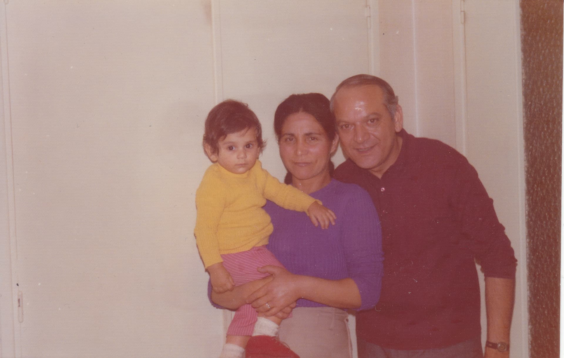 Photographie ancienne : François Anto enfant avec ses parents